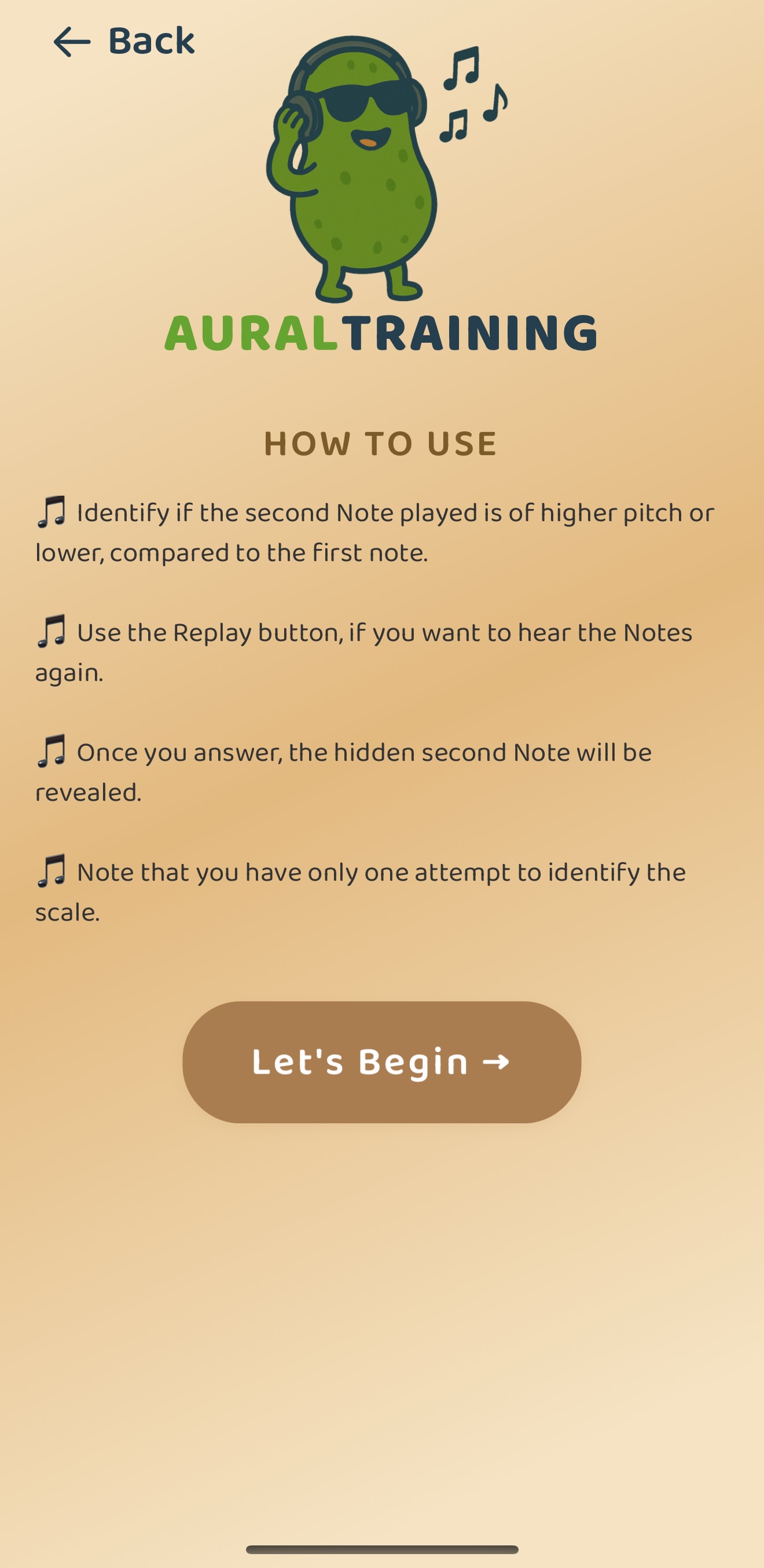 How to use Aural Training exercises